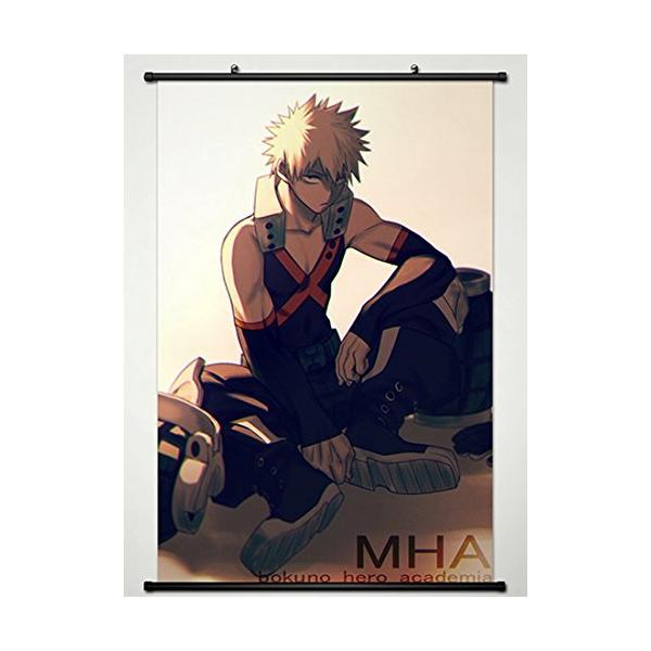 【並行輸入品】ウォールスクロールポスターファブリックペイントアニメMy Hero Academia Katsuki bakugou 22x33