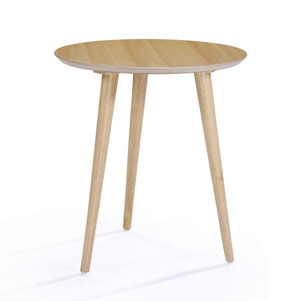 【並行輸入品】GDFStudio仕上げ木製エンドテーブルフェイクウッドオーバーレイ(ナチュラルオーク) Evangeline Finished