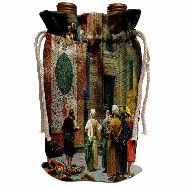 【並行輸入品】 Wine Bag The Carpet Merchant by Jean Leon Gerome BLN Middle Ea