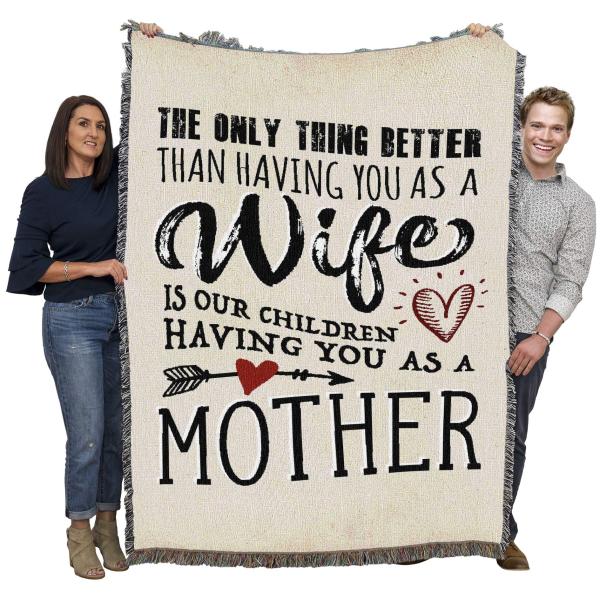 【並行輸入品】Pure Country Weavers The Only Thing Better Wife 子供 マザーブランケット コッ