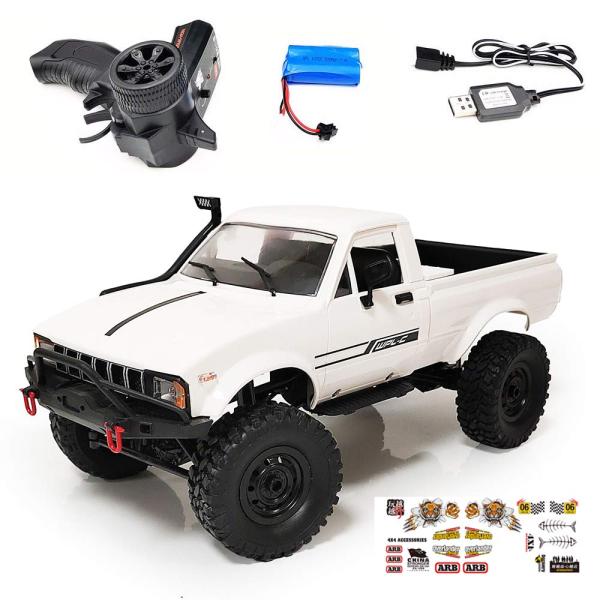 商品名: C24-1 RC Car Crawler 4WD Off-Road Truck with Bright Headlight, DIY Remote Control Children, Climbing Vehicle Speed ...