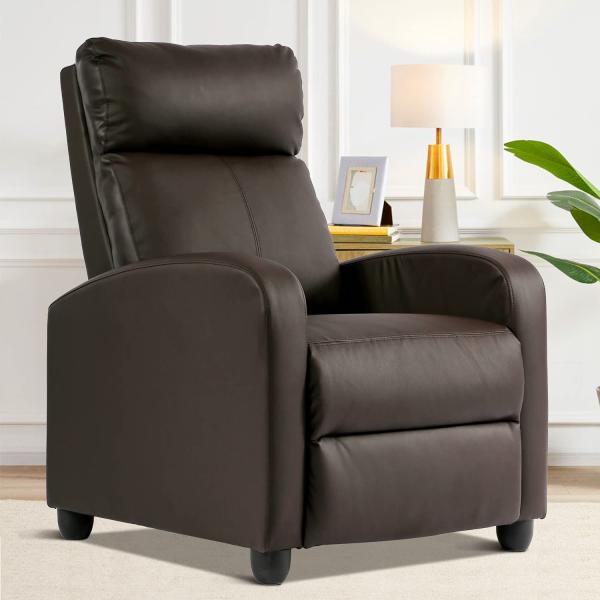 【並行輸入品】 Recliner Ergonomic Full Body Massage Leather Chair,Adjustable Co