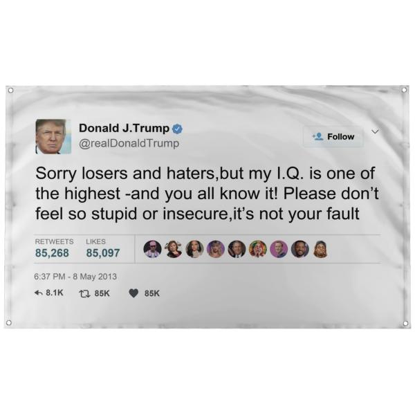 【並行輸入品】 Donald Trump Tweet Funny Quote "Sorry Losers and Haters, but