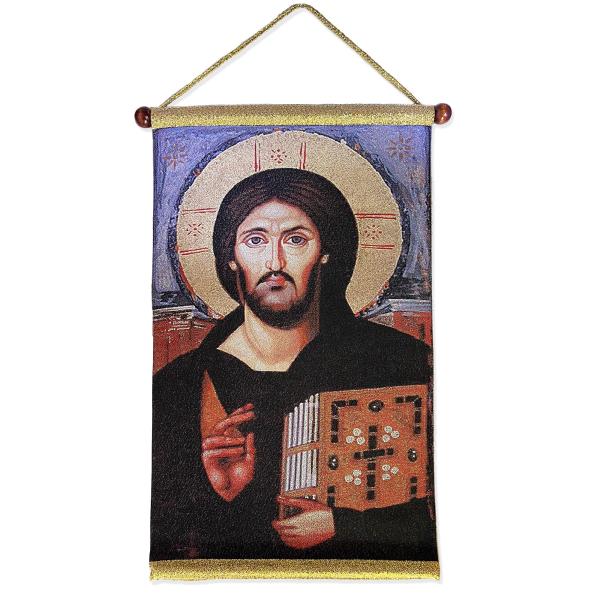 【並行輸入品】 Needzo Tapestry Icon of Jesus Christ The Teacher Russian Orthodo