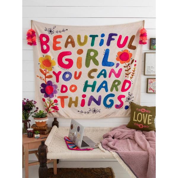 【並行輸入品】AEARGIV Colorful Beautiful Girl You Can Do Hard Things Flower Tap