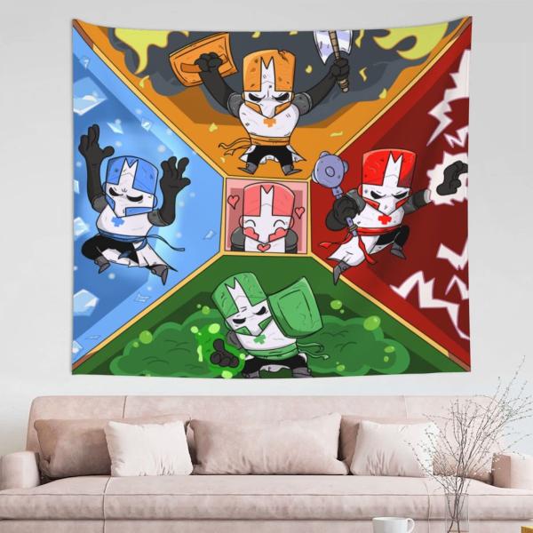 【並行輸入品】 DHCUTE Fashion Tapestry Castle Knights_Crashers Living Room Tape