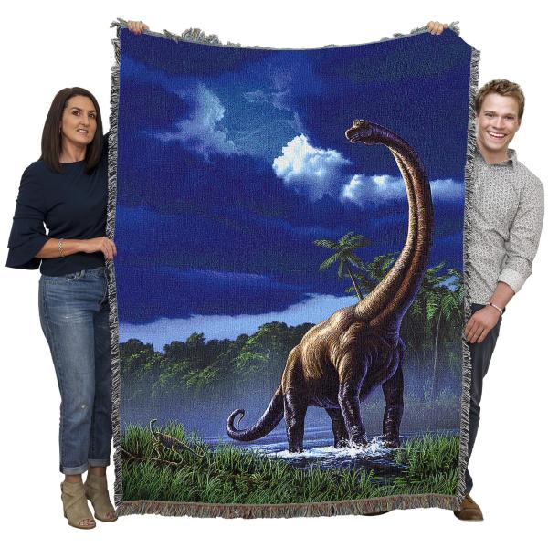 【並行輸入品】 Pure Country Weavers Brachiosaurus 2 Blanket by Jerry LoFaro D