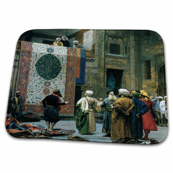 【並行輸入品】 Dish Drying Mat The Carpet Merchant by Jean Leon Gerome BLN Mi