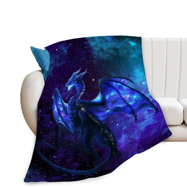 【並行輸入品】Tijuboni ドラゴンブランケット ボーイズ メンズ ドラゴン 宇宙 スローブランケット 子供 大人用 ウルトラソフト 快適