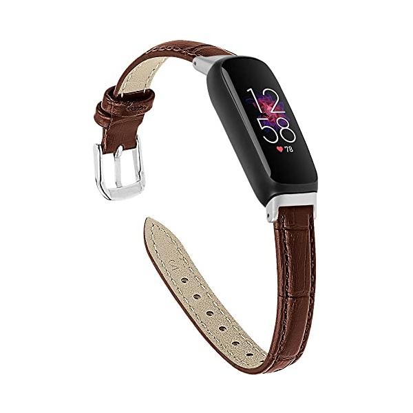 【並行輸入品】Fitbit Inspire 3用バンド 交換用 本革リストバンド クイックリリースストラップ 腕時計バンド Fitbit Ins
