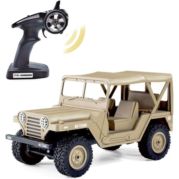 商品名: FMTStore US M151 Jeep RC オフロード、1:14スケール 4WD 電動リモートコントロールトラック 全地形 モンスタートライミング 車 FMTStore US M151 Jeep RC Off-Road, 1...