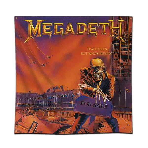 【並行輸入品】Eksent MEGADETH タペストリー Peace Sells But Who is Buying タペストリー 巨大 4x
