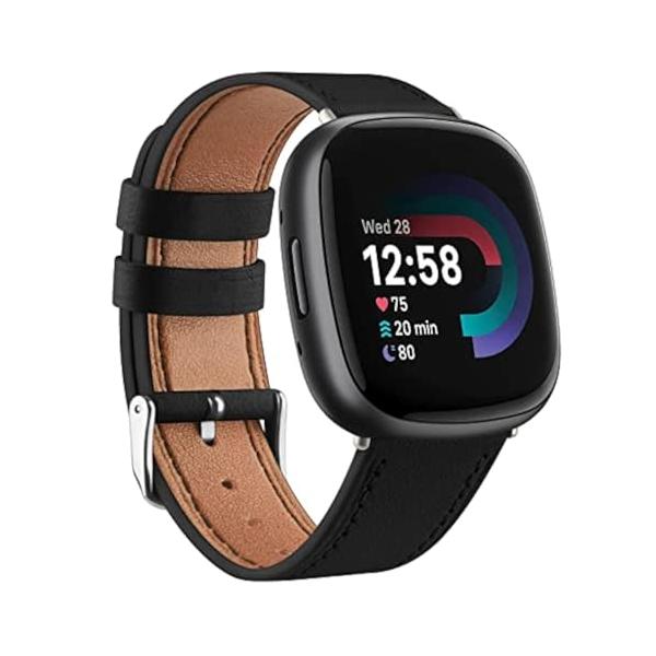 【並行輸入品】Meliyaレザーバンド Fitbit Versa 4バンド/Fitbit Versa 3バンド/Sense 2バンド/Fitbi