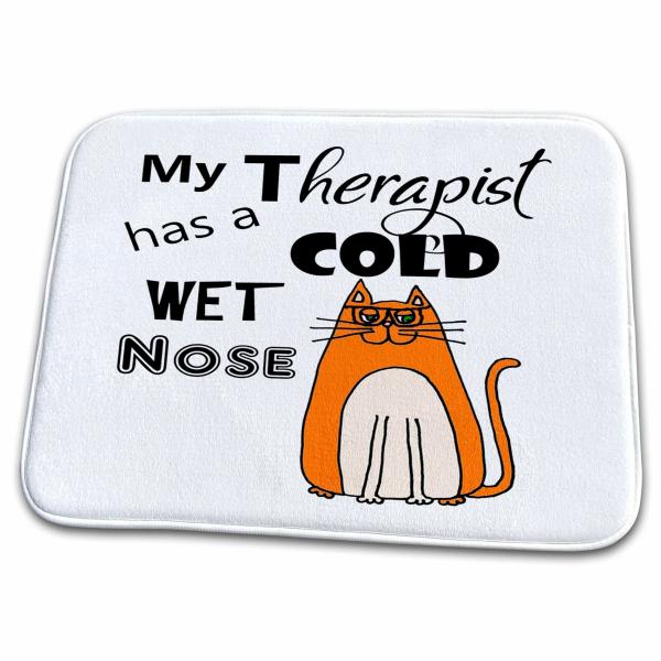 【並行輸入品】 3dRose Bathroom Bath Rug Mat Funny My Therapist has a Cold Wet
