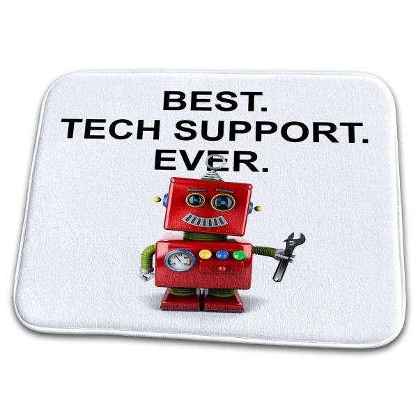 【並行輸入品】 3dRose Bathroom Bath Rug Mat Best Tech Support Ever Toy Robot