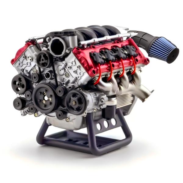 商品名:  Wauvmoss Mini V8 Engine Kits That Runs, V8 Model Engine Kit Cison Engine MAD RC Engine Model Kits for Adults to Bu...
