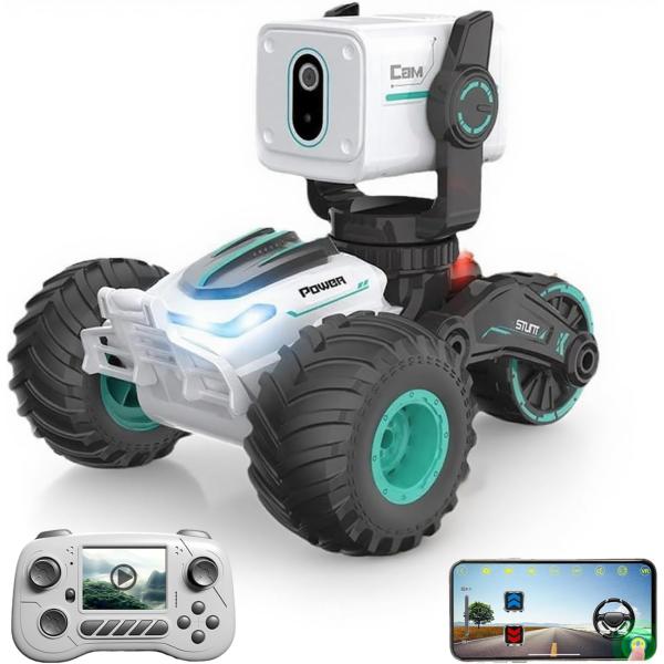 商品名: GNIMNAYRC RCカー 720P HDカメラ付き 2.4Ghz オフロードリモコンカー LEDライト付き 音声 RCトラック おもちゃの乗り物 子供 大人 男の子 女の子 ギフト 30分プレイ GNIMNAYRC RC Ca...