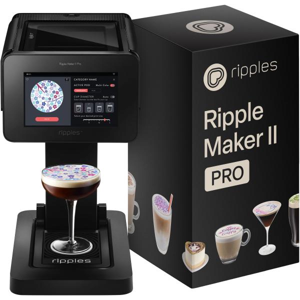 【並行輸入品】Ripples The Original Maker PRO フォームドリンク&amp;デザート用飲料トッププリンター | マルチ