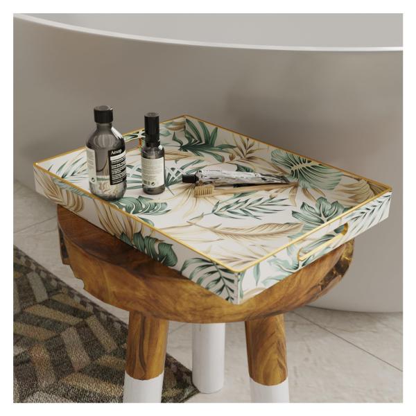 【並行輸入品】 Trays for Serving Food，Sofa Coffee Table Tray，Breakfast in Bed C