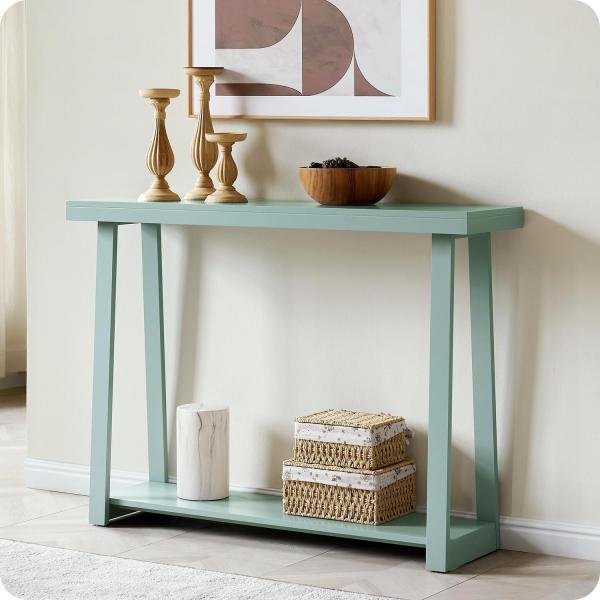 【並行輸入品】 Kings Brand Furniture Emma Wood Console Sofa Table with Storage
