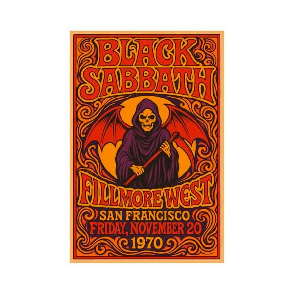 【並行輸入品】 Posters Forever Black Sabbath Concert Poster, November 20th, 197