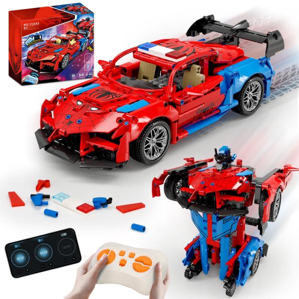 商品名:  2 in 1 Remote Control Racing Car Building Blocks, Compatible with Lego STEM Toy Building Toys 694 PCS, Gifts Toys ...