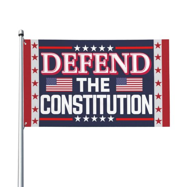 【並行輸入品】 POFEISI Defend The Constitution Flag 3x5 4th Of July 86 47 Flag