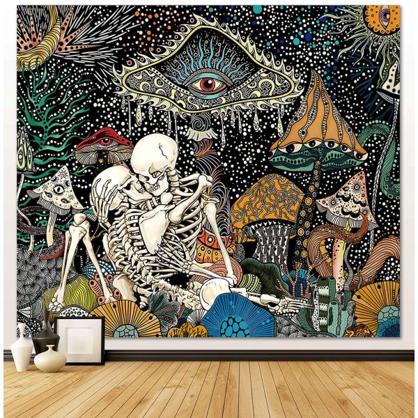 【並行輸入品】 OIOVOIO Mushroom Tapestry The Lovers Tapestries Hippie Tapestry