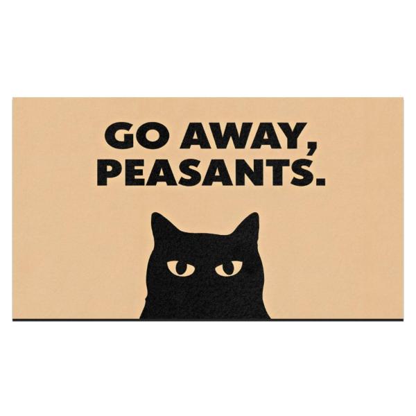 【並行輸入品】Go Aways Peasants バスルームラグ かわいいマット 玄関用 モダン バスルーム 吸水バスルーム Go Away P