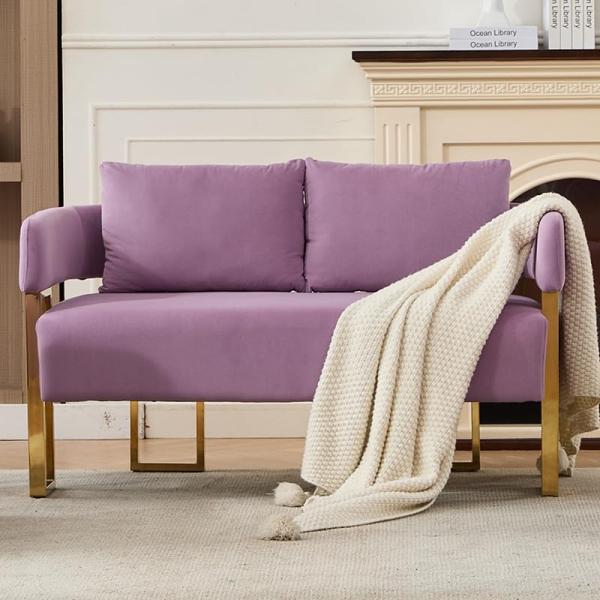 【並行輸入品】 WDYLWFHW 51'' Loveseat Sofa Mid Century Modern 2 Seater Love Sea