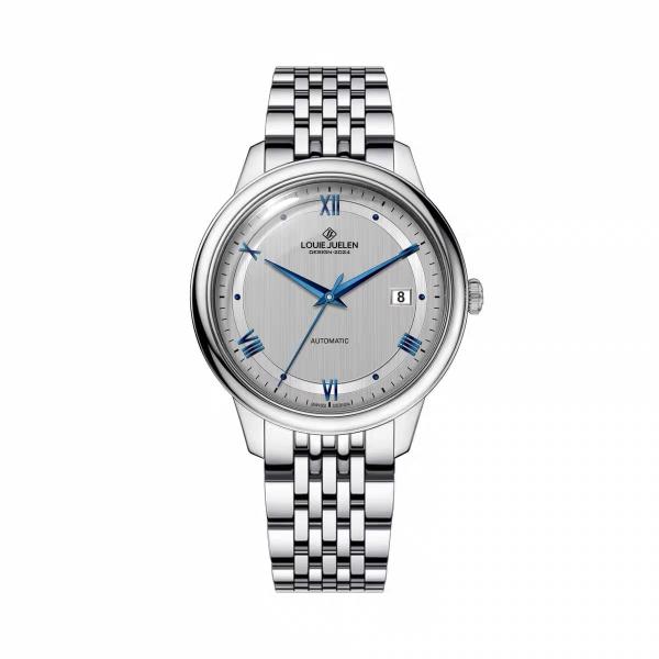 並行輸入品】 LOUIE JUELEN Automatic Watch, Stainless Steel Band