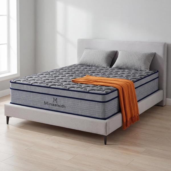 【並行輸入品】 12 Inch Full Size Mattress, Boxed Hybrid Mattress with Memory Fo