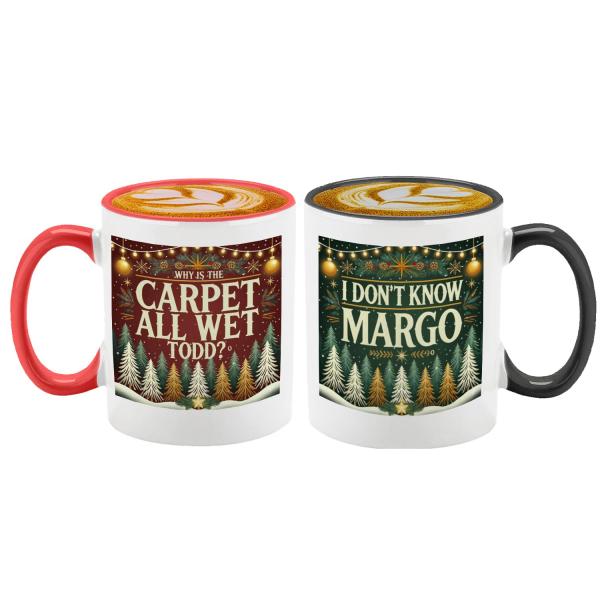 【並行輸入品】 Veracco Why Is the Carpet All Wet Todd Black Christmas Mug I D