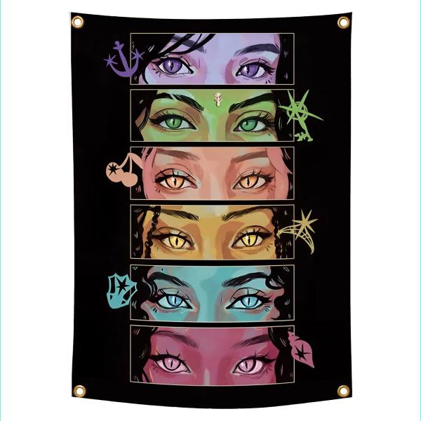 【並行輸入品】 Vibrant Fan Cats eye Flag Poster for International Girl Group En