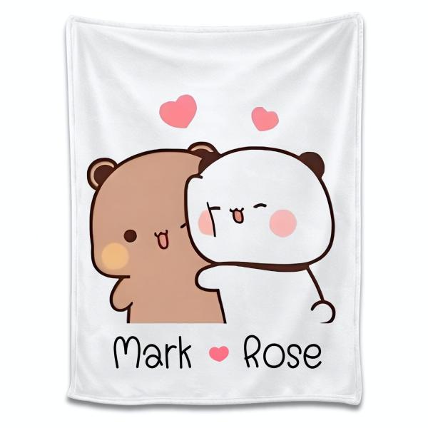 専用⭐みかん❤極暖Wボア❤特大ブランケット⭐くまちゃん 並行輸入品】 Bubu&Dudu Blanket, Custom Personalized with N : Noxi