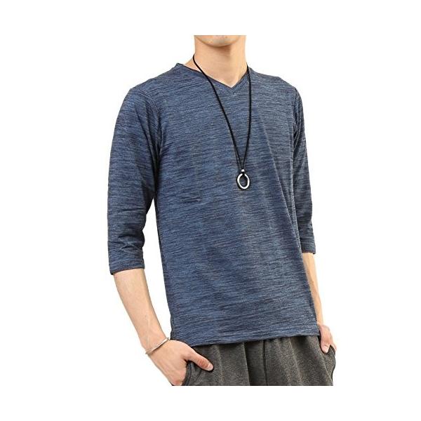 アーケード Arcade メンズ スラブボーダー 長袖 Vネック カットソー Tシャツ ネイビー 7分袖 M Buyee Buyee 日本の通販商品 オークションの代理入札 代理購入