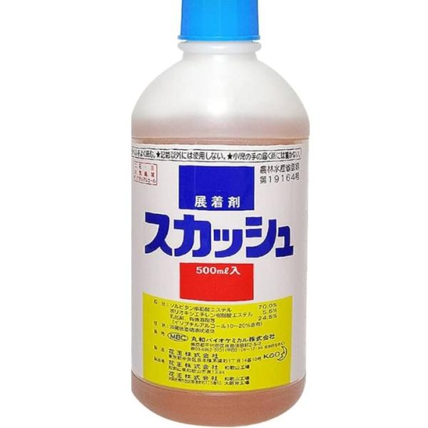 商品のパッケージは予告なく変更する場合がございます。■登録番号第19164号■有効成分ソルビタン脂肪酸エステル・・・70.0%ポリオキシエチレン脂肪酸エステル・・・5.5%■特徴●すぐれた濡れ性と付着性及び乾きの早さを有するスプレー・アジュ...