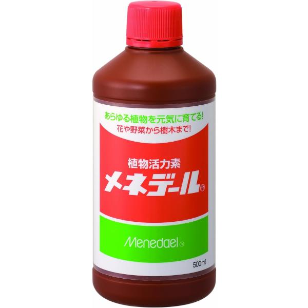 商品のパッケージは予告なく変更する場合がございます。メネデールは植物を植える時や株分け、植え替え、さし木など植物をふやす時、また弱った植物を回復させる時に使います。有効成分：二価鉄イオンが植物にやさしく作用