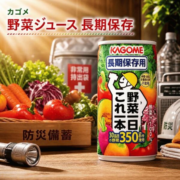 カゴメ 野菜一日これ一本 6本セット 長期保存用 5.5年 野菜ジュース 保存食 非常食 ローリングストック 水分補給 栄養補給 食欲不振 備蓄 30品目の野菜 KAGOME