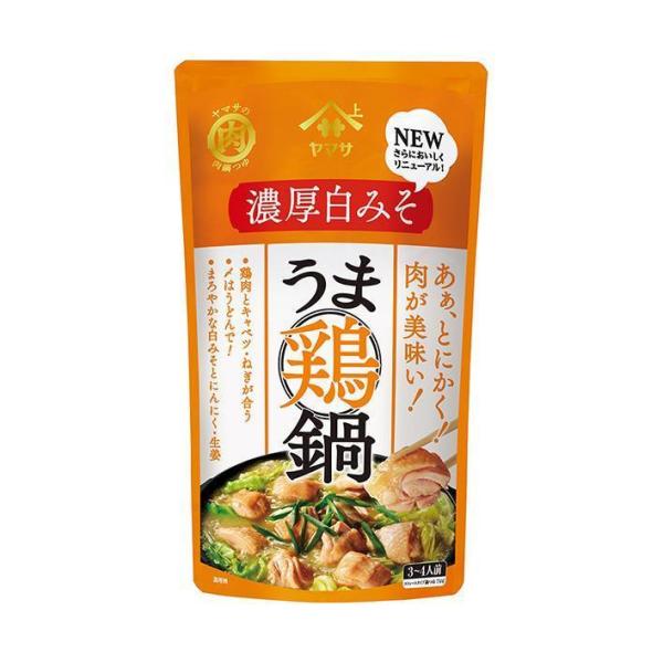 ヤマサ醤油 うま鶏鍋つゆ 濃厚白みそ 750gパウチ×12袋入