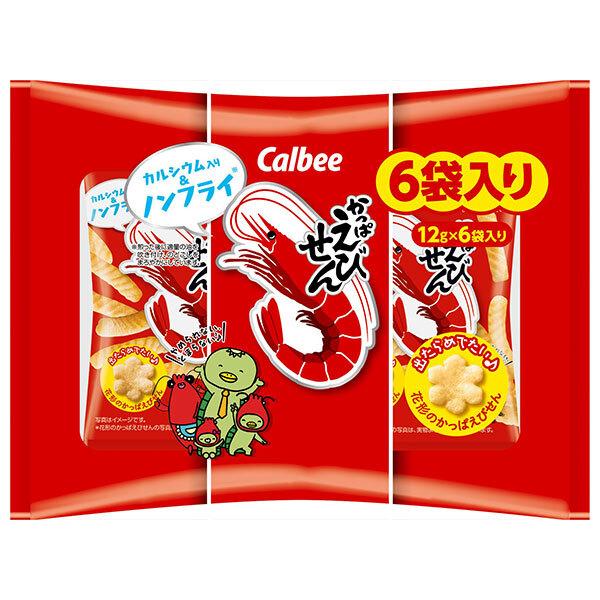 かっぱえびせん カルビー 6P 72g×12袋入｜ 送料無料 : のぞみ