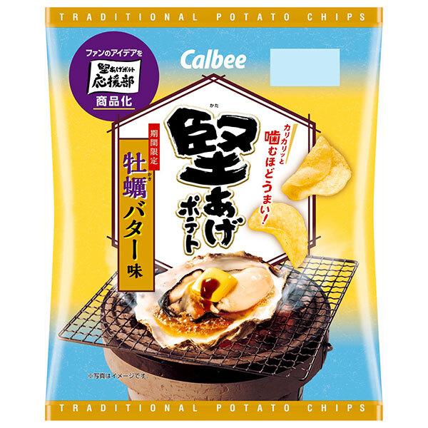 堅あげポテト カルビー 牡蠣バター味 60g×12袋入｜ 送料無料 : のぞみ