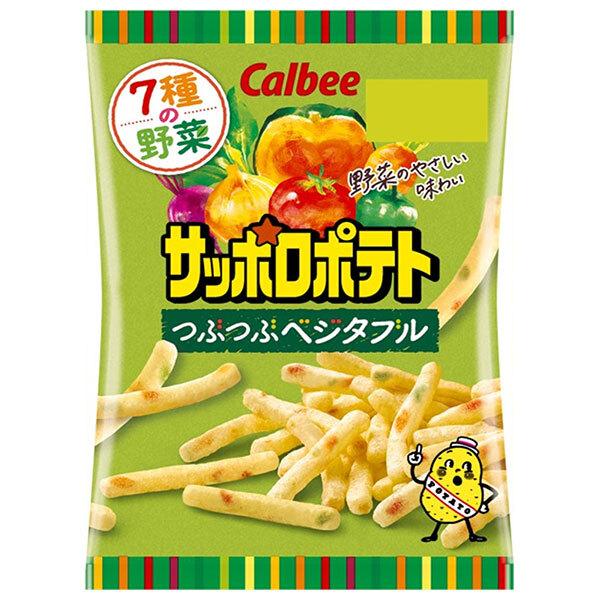 カルビー サッポロポテト つぶつぶベジタブル 24g×24袋入｜ 送料無料