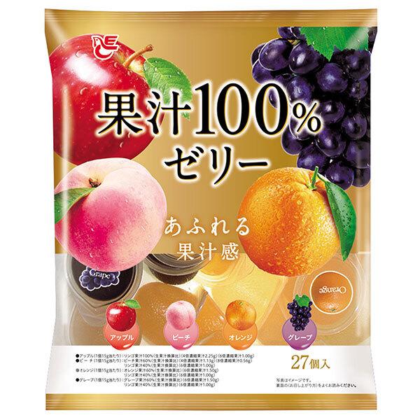 エースベーカリー エースベーカリー 果汁100%ゼリー 27個×16袋入×(2ケース)｜ 送料無料