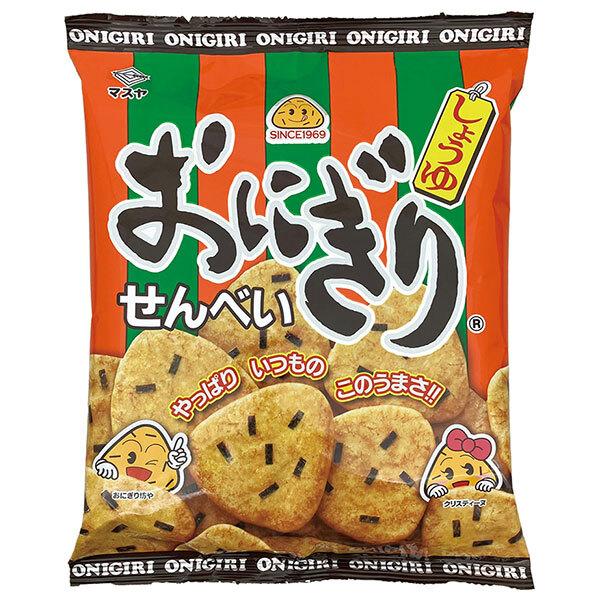 マスヤ おにぎりせんべい 96g×12袋入 メーカー 問屋直送｜ 送料無料