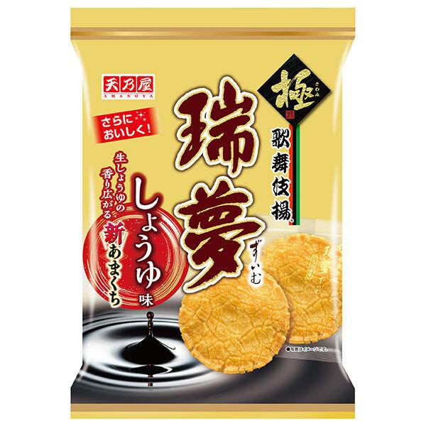 天乃屋 歌舞伎揚 瑞夢 しょうゆ味 7枚×12袋入｜ 送料無料