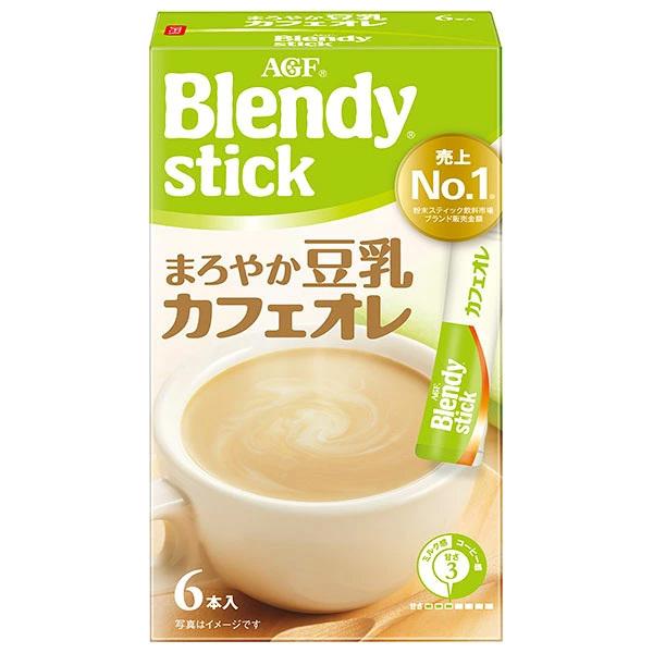 AGF ブレンディ スティック まろやか豆乳カフェオレ (10g×6本)×24箱入｜ 送料無料