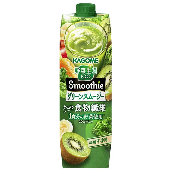 ソラ　カゴメ 野菜生活100 スムージー　62本 野菜生活100 カゴメ Smoothie(スムージー) グリーンスムージー 1000g紙