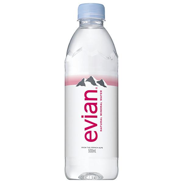 伊藤園 evian(エビアン) 500mlペットボトル×24本入×(2ケース)｜ 送料無料
