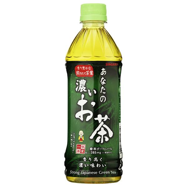 サンガリア あなたの濃いお茶 500mlペットボトル×24本入×(2ケース)｜ 送料無料